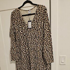 Smash + Tess Friday Dress in Leopard, Sz L, BNWT